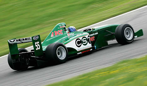 Vibe Smed i Formula Palmer Audi på Brands Hatch, 2008.